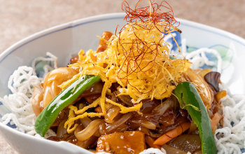 鯉しげ お料理（鯉のあんかけ）